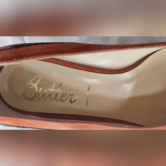 Butter Foliage Kitten Heels Sz 10 - Picture 4 of 5